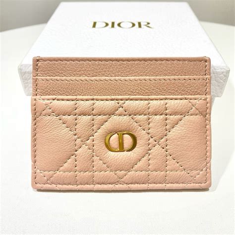 dior caro card holder